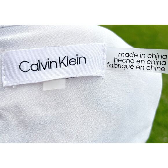 Calvin Klein Blue and White A-Line Sundress - Picture 6 of 7